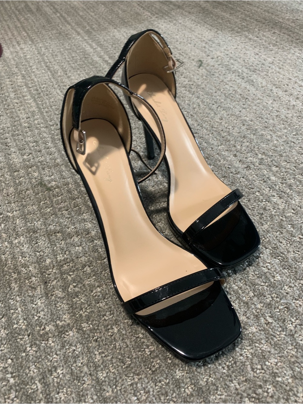 Elegant Black Ankle-Strap Heels